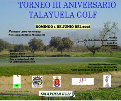 Trofeo III Aniversario de Talayuela Golf